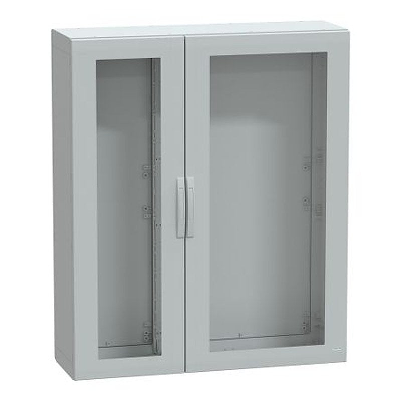 Schneider Electric PanelSeT PLA Series Fibreglass Reinforced Polyester 2-Door Floor Standing Enclosure, Single Door