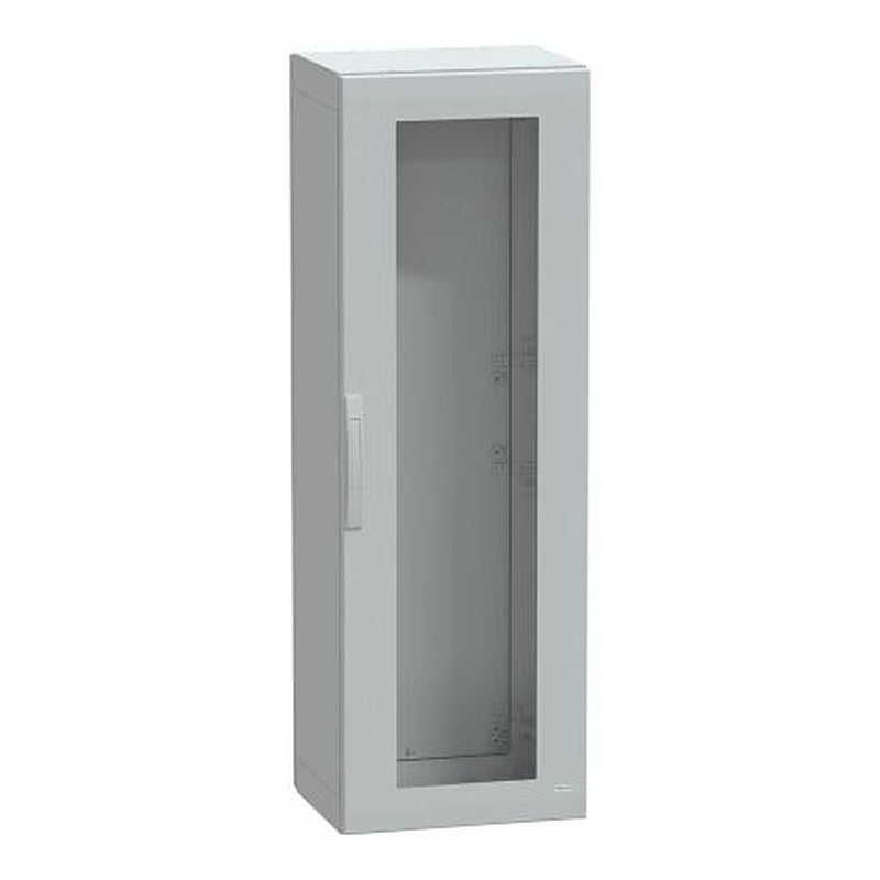 Schneider Electric PanelSeT Series Fibreglass Reinforced Polyester 1-Door Floor Standing Enclosure, Plain Door, IP65 420