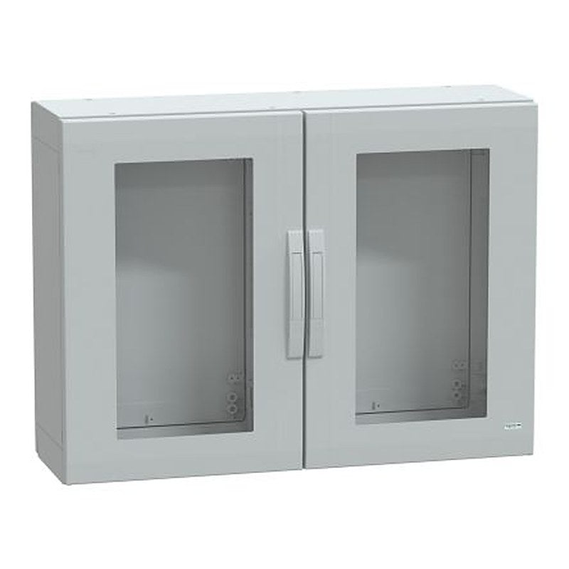 Schneider Electric PanelSeT PLA Series Fibreglass Reinforced Polyester 2-Door Floor Standing Enclosure, Single Door
