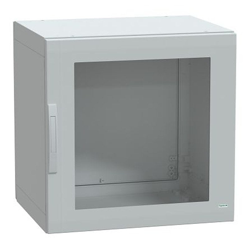 Schneider Electric PanelSeT PLA Series Fibreglass Reinforced Polyester 1-Door Floor Standing Enclosure, Single Door