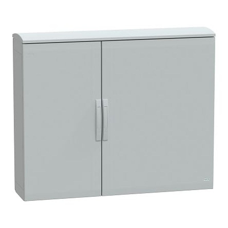 Schneider Electric NSY Series Fibreglass Reinforced Polyester 2-Door Floor Standing Enclosure, Plain Door, IP44 320 mm,