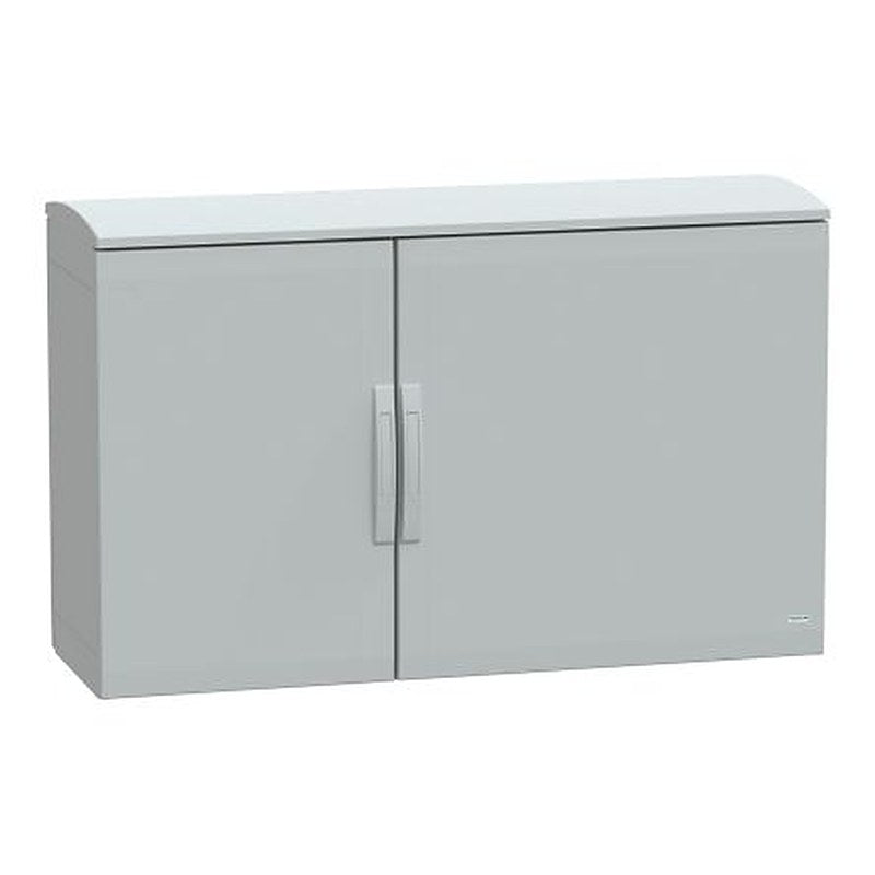 Schneider Electric PanelSeT Series Fibreglass Reinforced Polyester 2-Door Floor Standing Enclosure, Plain Door, IP44 420