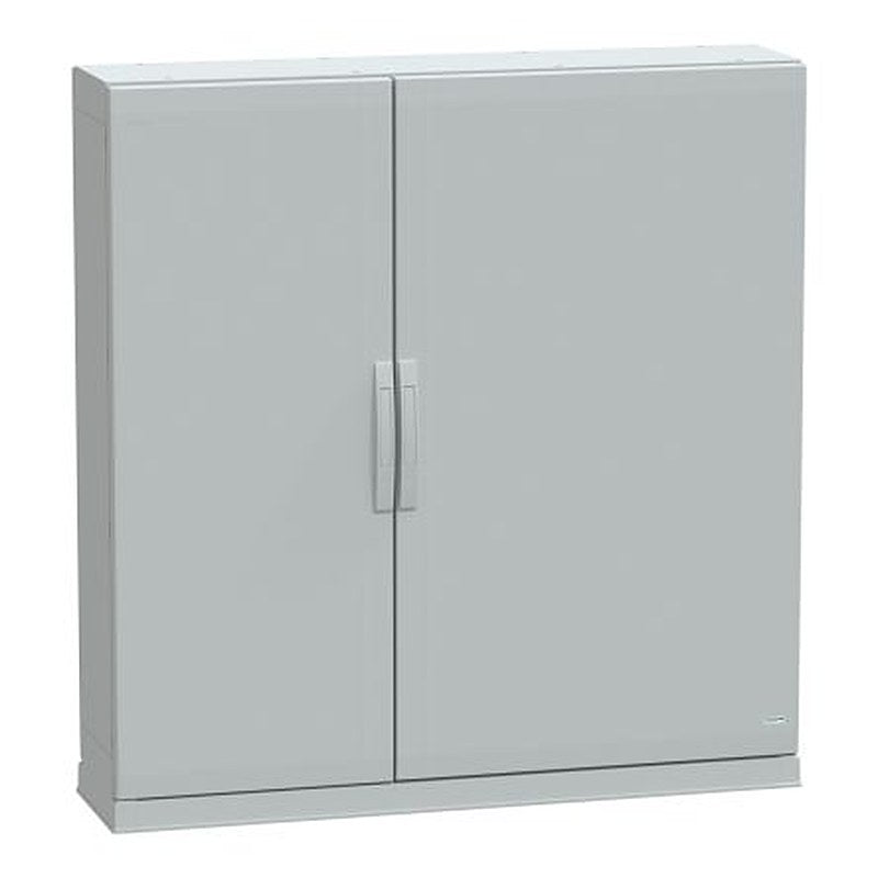 Schneider Electric PanelSeT PLA Series Fibreglass Reinforced Polyester 2-Door Floor Standing Enclosure, Plain Door, IP54