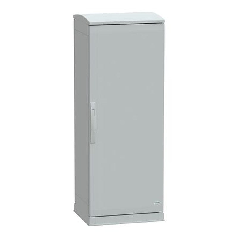 Schneider Electric NSY Series Fibreglass Double Reinforced Polyester 1-Door Floor Standing Enclosure, Opaque Door, IP44