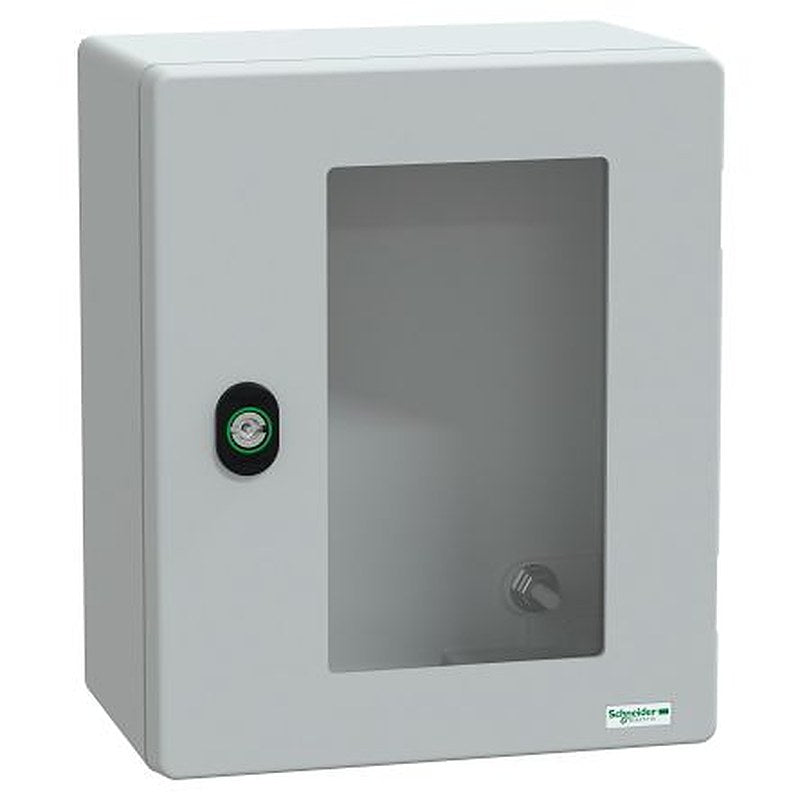 Schneider Electric PanelSeT Series Fibreglass Reinforced Polyester Wall Box, IP66 Transparent Door, 308 mm x 255 mm x