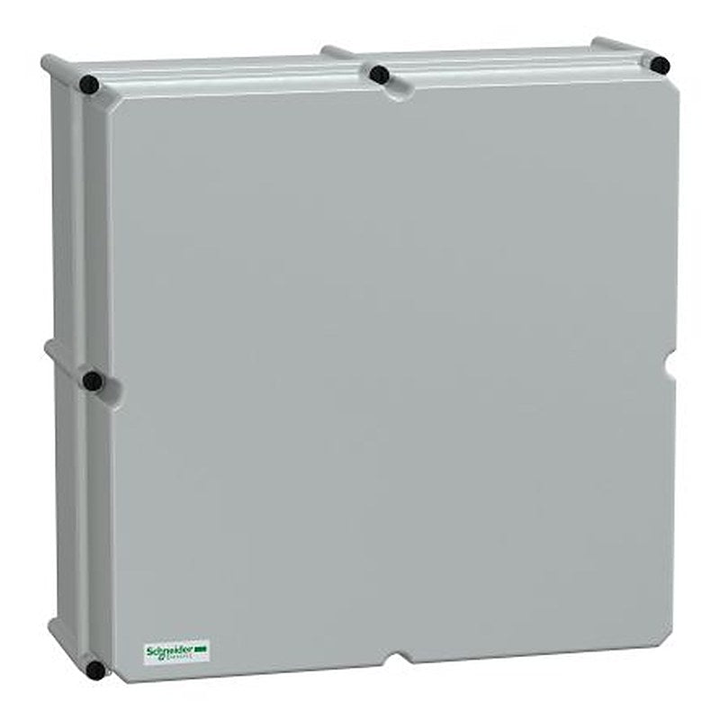 Schneider Electric PanelSeT Series Grey Fibreglass Reinforced Polyester General Purpose Enclosure, IP66, IK09 Flanged