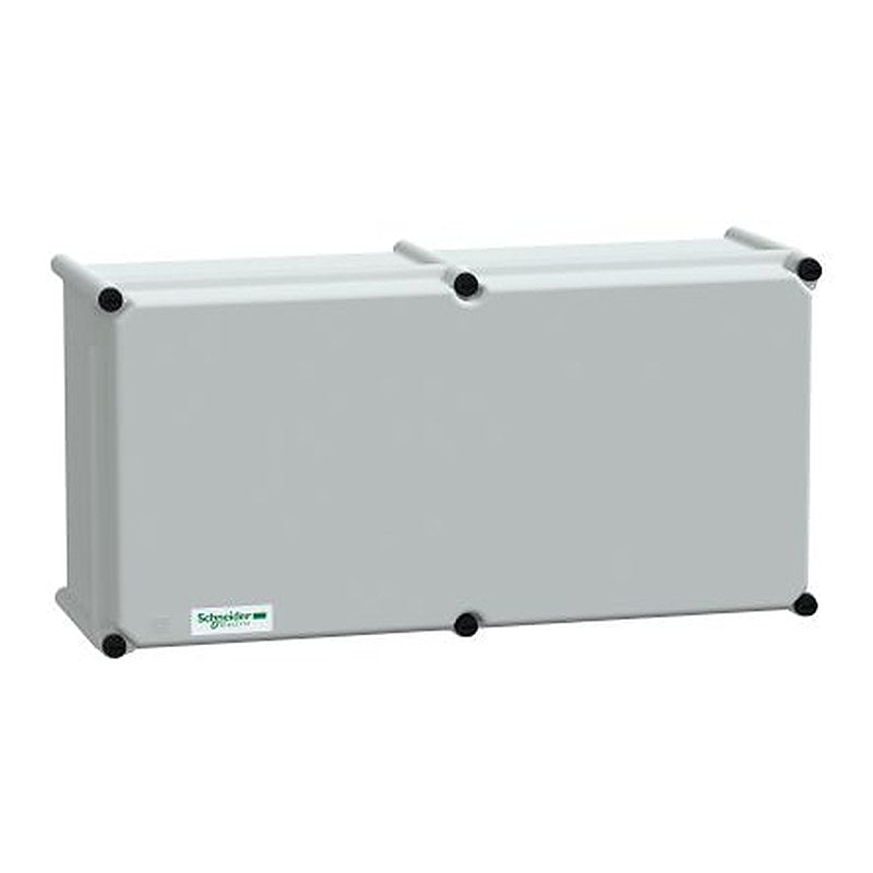 Schneider Electric PanelSeT Series Grey Fibreglass Reinforced Polyester General Purpose Enclosure, IP66, IK09 Flanged
