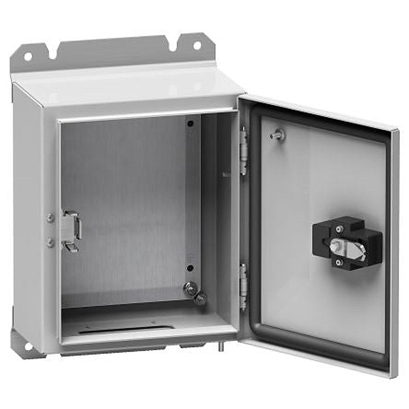 Schneider Electric NSY Series Steel 1-Door Floor Standing Enclosure, Plain Door, IP65 150 mm, 250 mm 30 mm