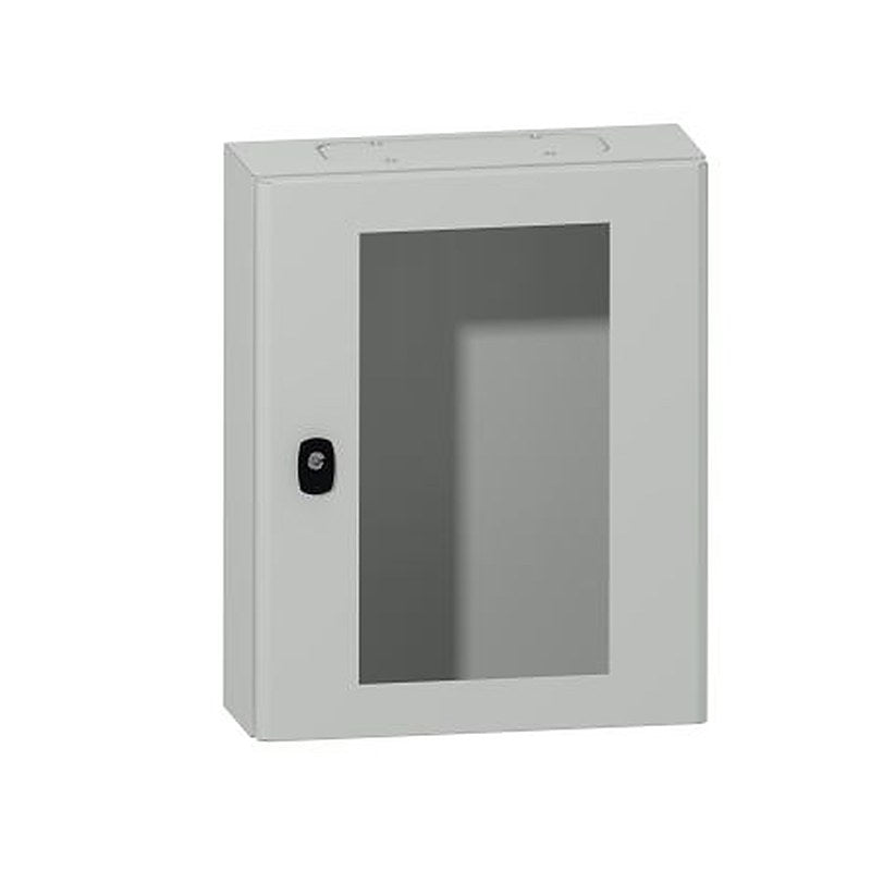 Schneider Electric PanelSeT S3DM/S3DB Series Steel Wall Box, IP66 Transparent Door, 500 mm x 400 mm x 150 mm