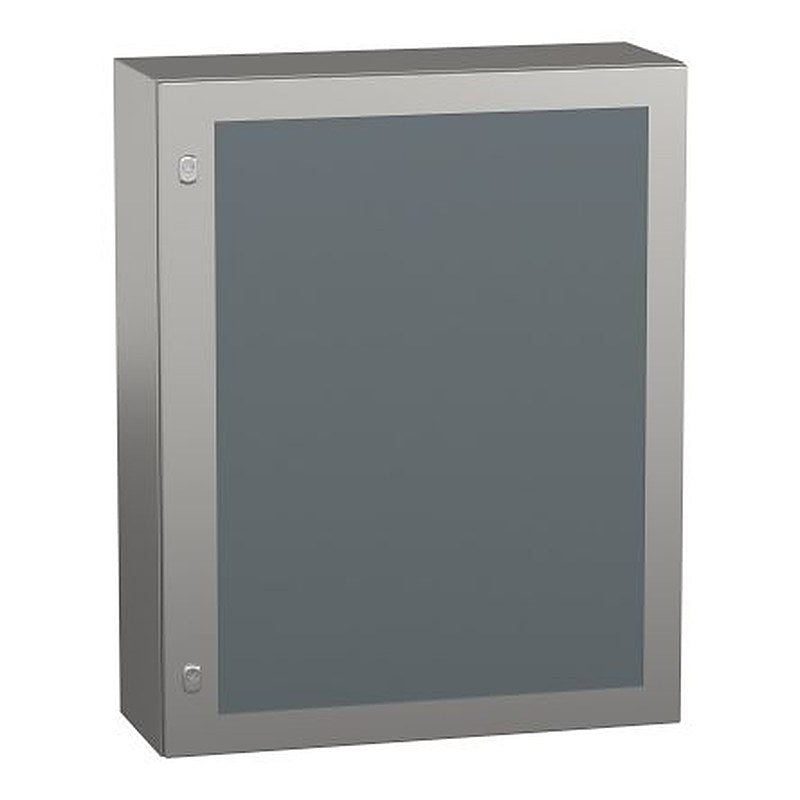 Schneider Electric PanelSeT S3X Series 304 Stainless Steel Wall Box, IP66 Transparent Door, 1000 mm x 800 mm x 300 mm