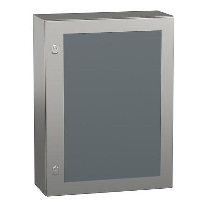 Schneider Electric PanelSeT S3X Series Steel Wall Box, IP66 Transparent Door, 800 mm x 600 mm x 250 mm