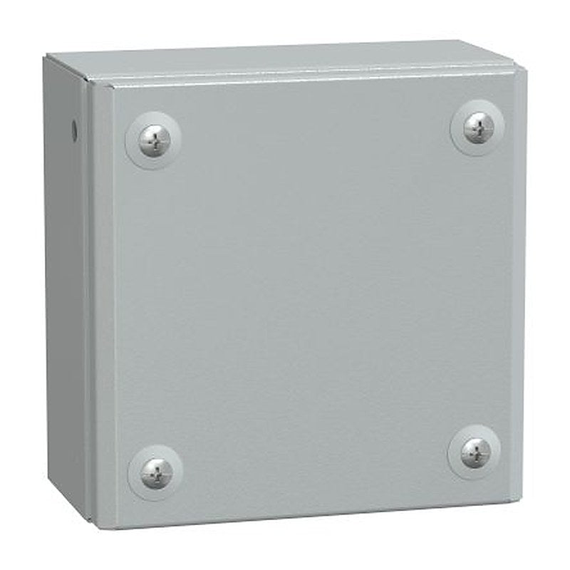 Schneider Electric PanelSeT SBM Series Steel Wall Box, IP66, 150 mm x 150 mm x 80 mm