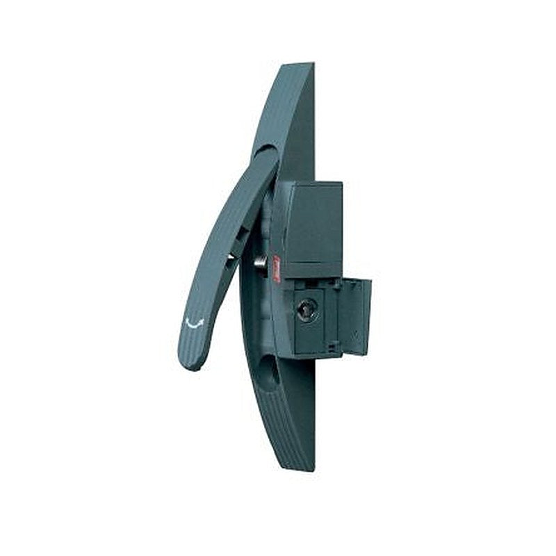 Schneider Electric Black RAL 7011 Polyamide Locking Handle, Swing