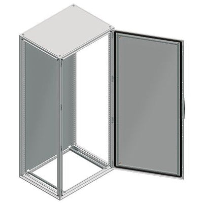Schneider Electric NSY Series Grey Galvanised Steel Enclosure, IP55, IK10 Flanged 1400 mm, 400 mm, 600 mm