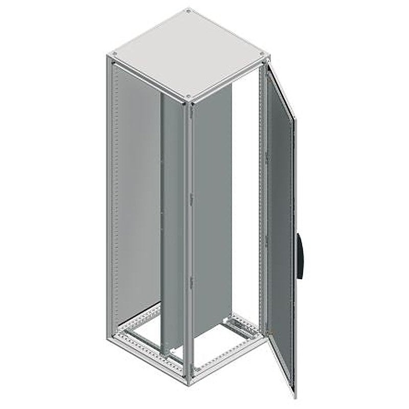 Schneider Electric NSY Series Grey Galvanised Steel Enclosure, IP55, IK10 Flanged 2000 mm, 400 mm, 1600 mm
