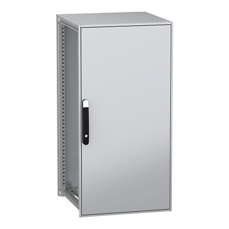 Schneider Electric PanelSeT SFN Series Galvanised Steel 1-Door Floor Standing Enclosure, Plain Door, IP55 600 mm, 600 mm