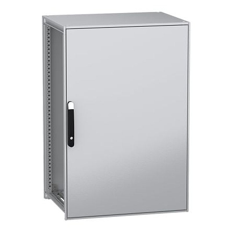 Schneider Electric PanelSeT SFN Series Galvanised Steel 1-Door Floor Standing Enclosure, Plain Door, IP55 600 mm, 800 mm