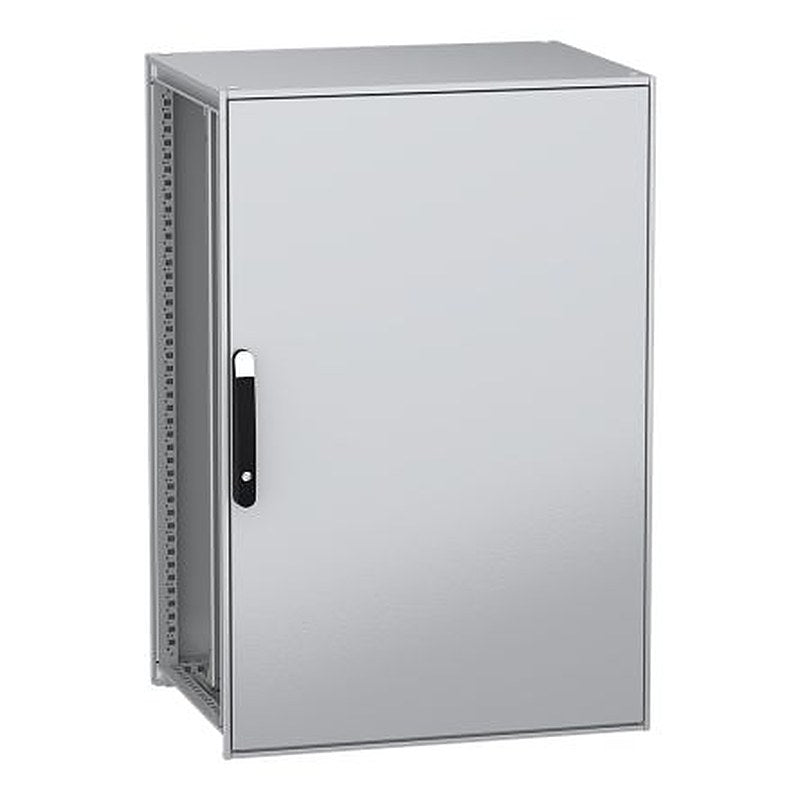 Schneider Electric PanelSeT SFN Series Galvanised Steel 1-Door Floor Standing Enclosure, Plain Door, IP55 600 mm, 800 mm