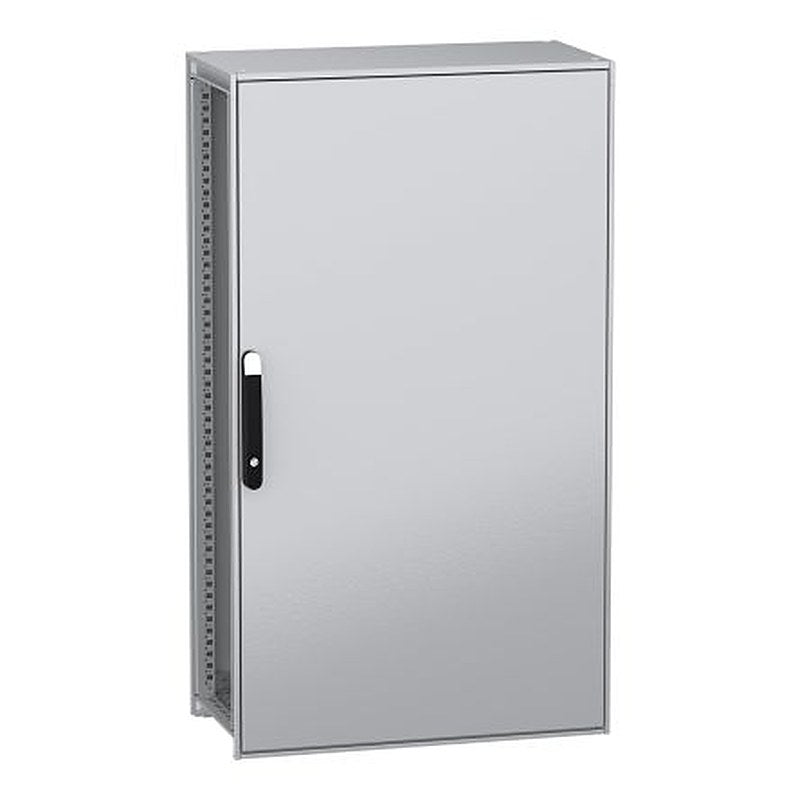 Schneider Electric PanelSeT SFN Series Galvanised Steel 1-Door Floor Standing Enclosure, Plain Door, IP55 400 mm, 800 mm