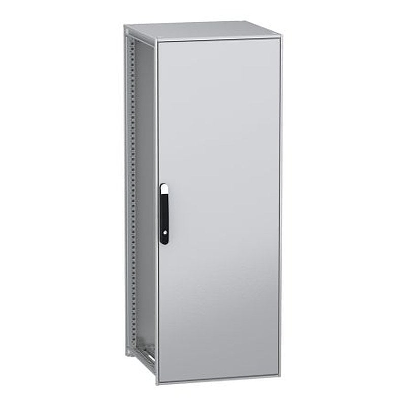 Schneider Electric PanelSeT SFN Series Galvanised Steel 1-Door Floor Standing Enclosure, Plain Door, IP55 600 mm, 600 mm