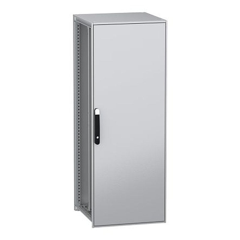 Schneider Electric PanelSeT SFN Series Galvanised Steel 1-Door Floor Standing Enclosure, Plain Door, IP55 600 mm, 600 mm