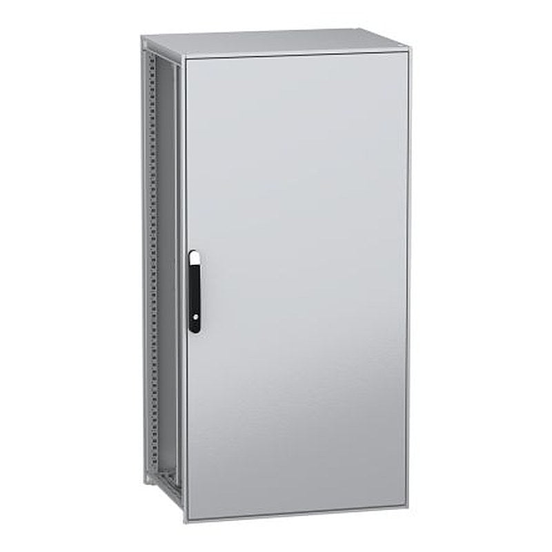 Schneider Electric PanelSeT SFN Series Galvanised Steel 1-Door Floor Standing Enclosure, Plain Door, IP55 600 mm, 800 mm