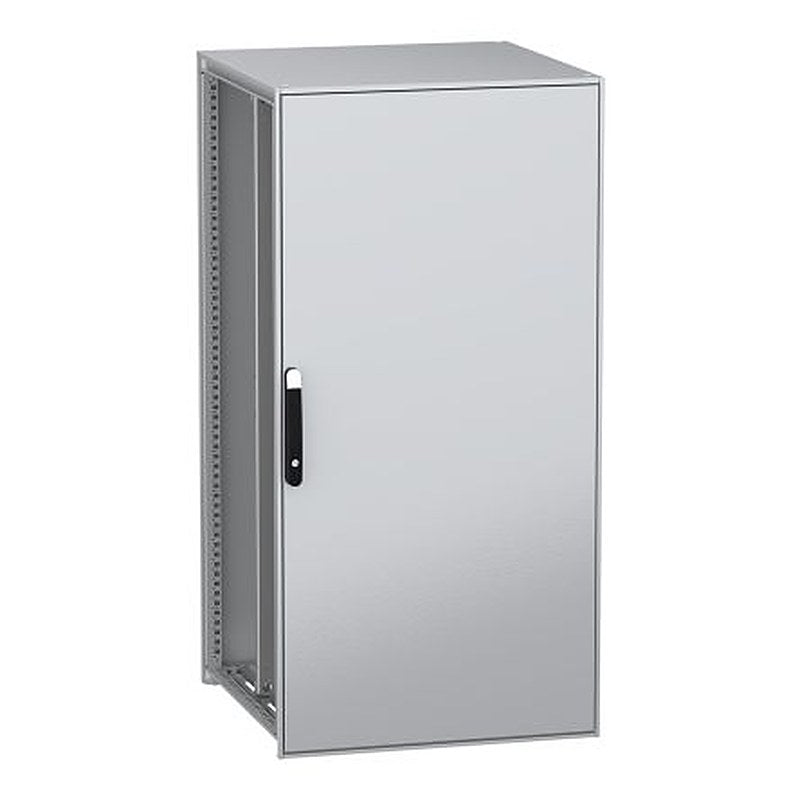 Schneider Electric PanelSeT SFN Series Galvanised Steel 1-Door Floor Standing Enclosure, Plain Door, IP55 800 mm, 800 mm