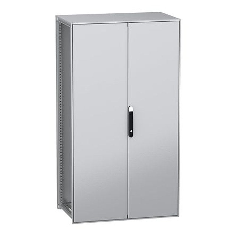 Schneider Electric PanelSeT SFN Series Galvanised Steel 2-Door Floor Standing Enclosure, Plain Door, IP55 600 mm, 1000
