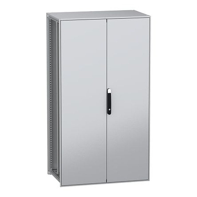 Schneider Electric PanelSeT SFN Series Galvanised Steel 2-Door Floor Standing Enclosure, Plain Door, IP55 600 mm, 1000