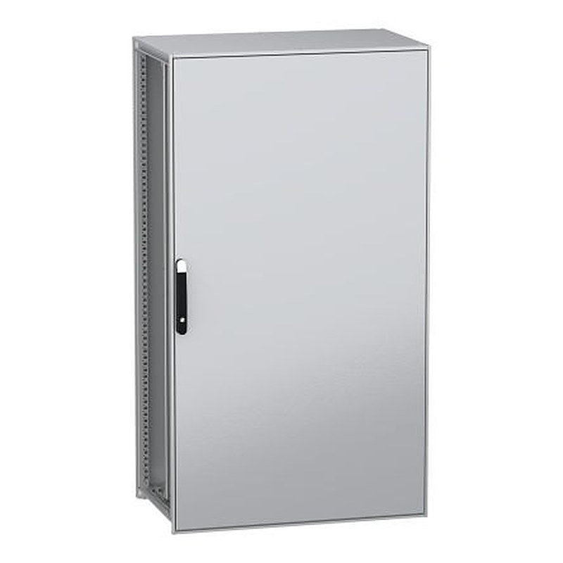 Schneider Electric PanelSeT SFN Series Galvanised Steel 1-Door Floor Standing Enclosure, Plain Door, IP55 600 mm, 1000
