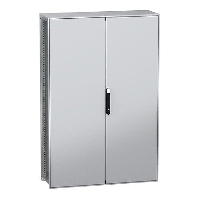Schneider Electric PanelSeT SFN Series Galvanised Steel 2-Door Floor Standing Enclosure, Plain Door, IP55 400 mm, 1200