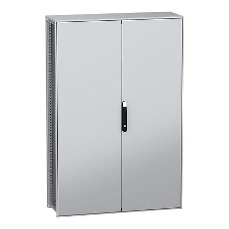 Schneider Electric PanelSeT SFN Series Galvanised Steel 2-Door Floor Standing Enclosure, Plain Door, IP55 400 mm, 1200