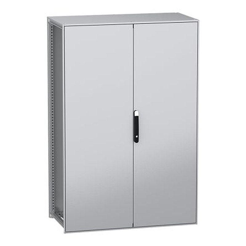 Schneider Electric PanelSeT SFN Series Galvanised Steel 2-Door Floor Standing Enclosure, Plain Door, IP55 600 mm, 1200