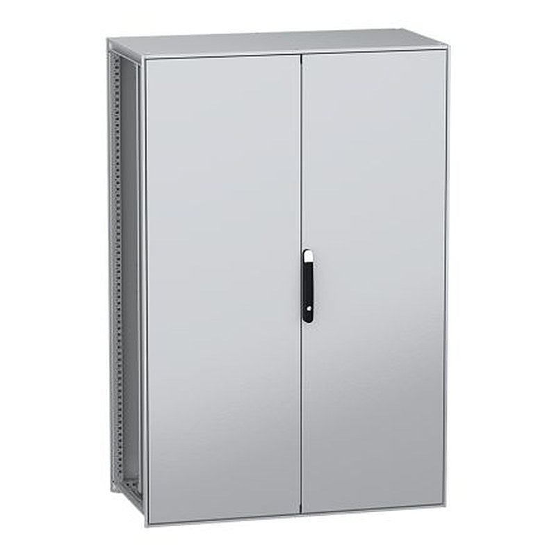Schneider Electric PanelSeT SFN Series Galvanised Steel 2-Door Floor Standing Enclosure, Plain Door, IP55 600 mm, 1200