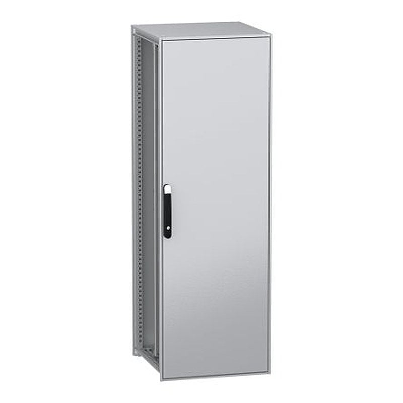 Schneider Electric PanelSeT SFN Series Galvanised Steel 1-Door Floor Standing Enclosure, Plain Door, IP55 600 mm, 600 mm