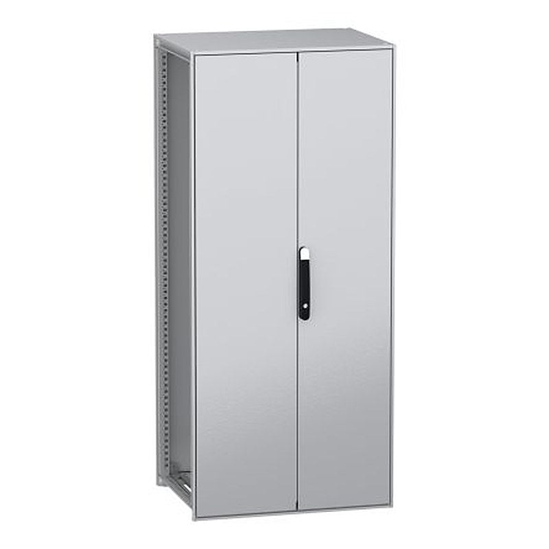 Schneider Electric PanelSeT SFN Series Galvanised Steel 2-Door Floor Standing Enclosure, Plain Door, IP55 600 mm, 800 mm