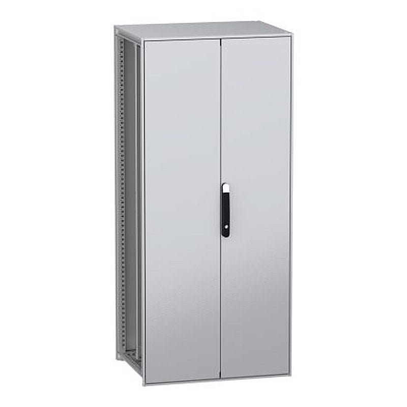 Schneider Electric PanelSeT SFN Series Galvanised Steel 2-Door Floor Standing Enclosure, Plain Door, IP55 600 mm, 800 mm