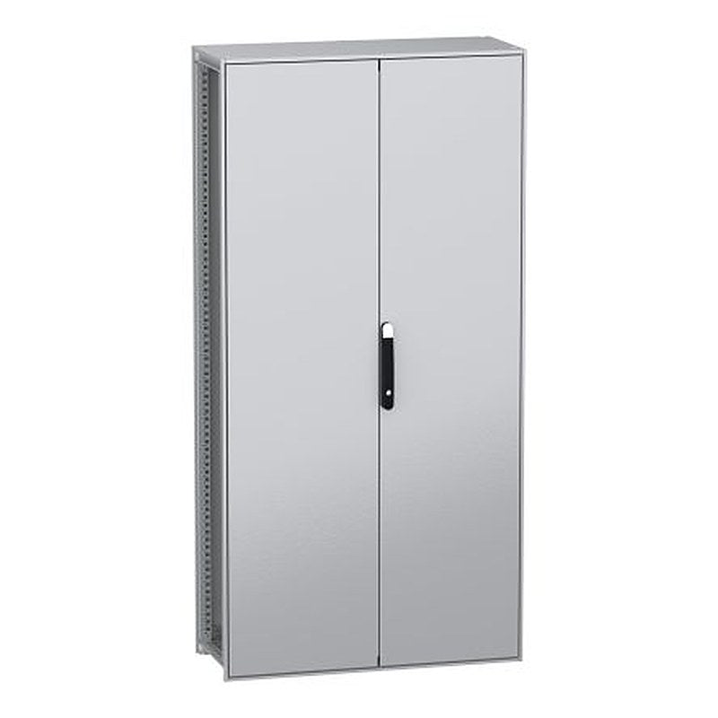 Schneider Electric PanelSeT SFN Series Galvanised Steel 2-Door Floor Standing Enclosure, Plain Door, IP55 400 mm, 1000