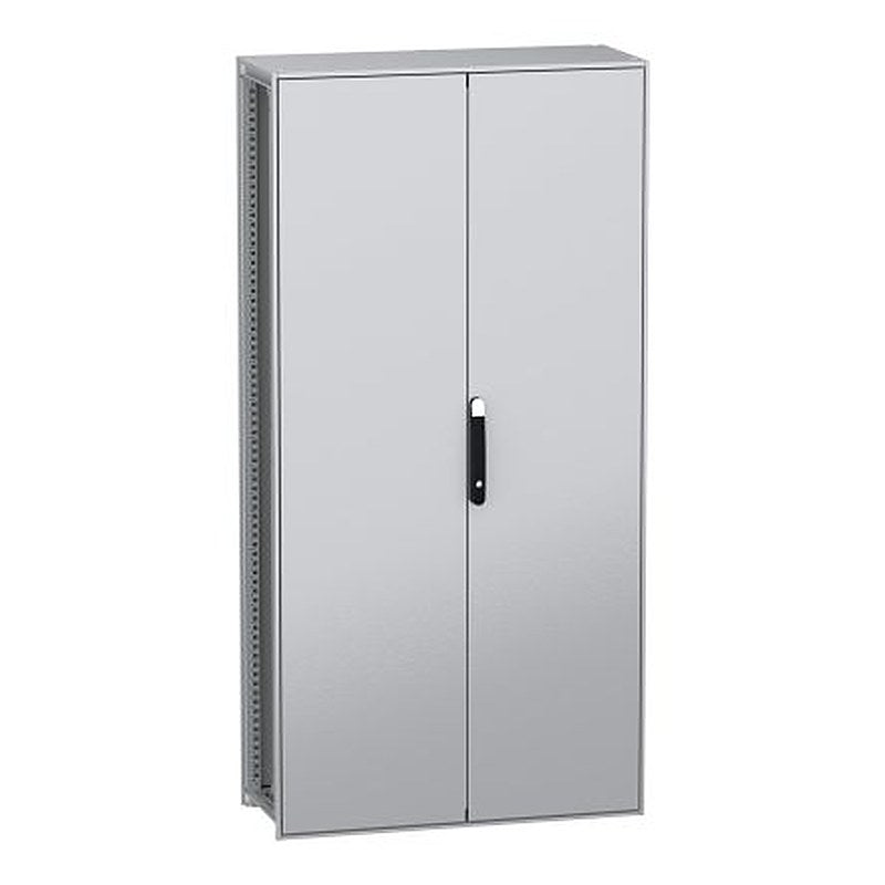 Schneider Electric PanelSeT SFN Series Galvanised Steel 2-Door Floor Standing Enclosure, Plain Door, IP55 400 mm, 1000