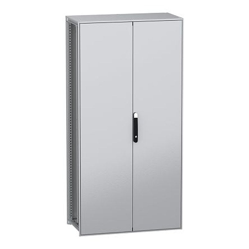 Schneider Electric PanelSeT SFN Series Galvanised Steel 2-Door Floor Standing Enclosure, Plain Door, IP55 500 mm, 1000
