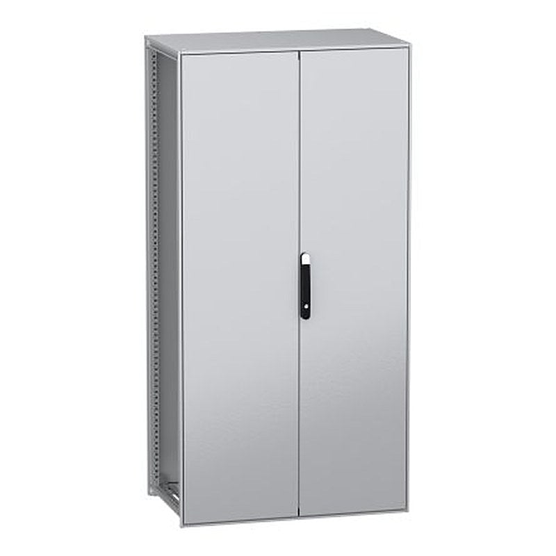 Schneider Electric PanelSeT SFN Series Galvanised Steel 2-Door Floor Standing Enclosure, Plain Door, IP55 600 mm, 1000