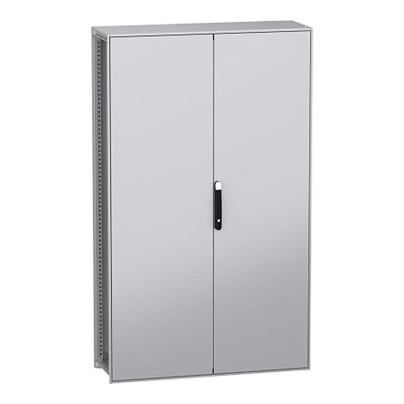 Schneider Electric PanelSeT SFN Series Galvanised Steel 2-Door Floor Standing Enclosure, Plain Door, IP55 400 mm, 1200