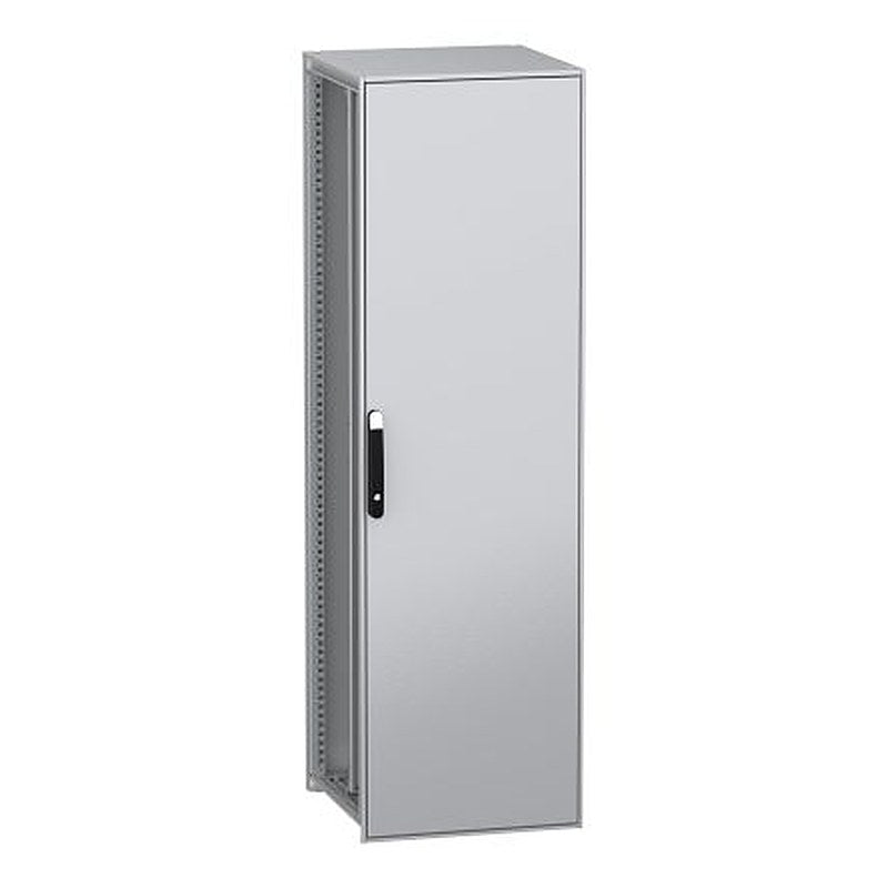 Schneider Electric PanelSeT SFN Series Galvanised Steel 1-Door Floor Standing Enclosure, Plain Door, IP55 600 mm, 600 mm