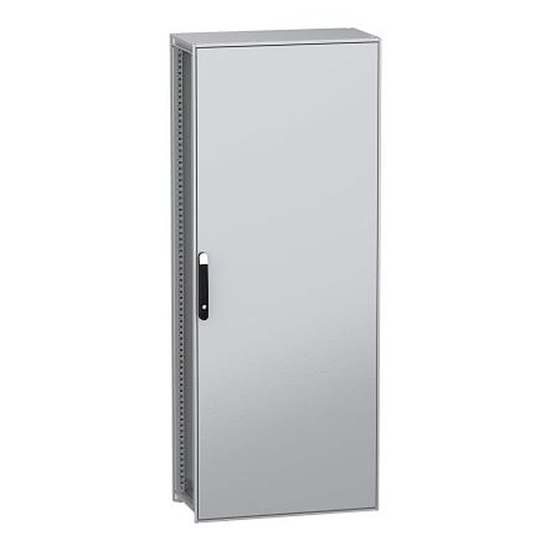 Schneider Electric PanelSeT SFN Series Galvanised Steel 1-Door Floor Standing Enclosure, Plain Door, IP55 400 mm, 800 mm