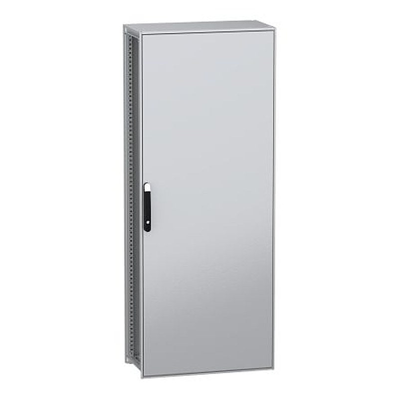 Schneider Electric PanelSeT SFN Series Galvanised Steel 1-Door Floor Standing Enclosure, Plain Door, IP55 400 mm, 800 mm