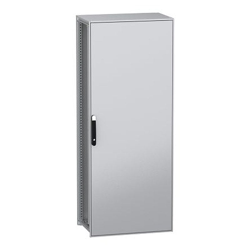 Schneider Electric PanelSeT SFN Series Galvanised Steel 1-Door Floor Standing Enclosure, Plain Door, IP55 500 mm, 800 mm