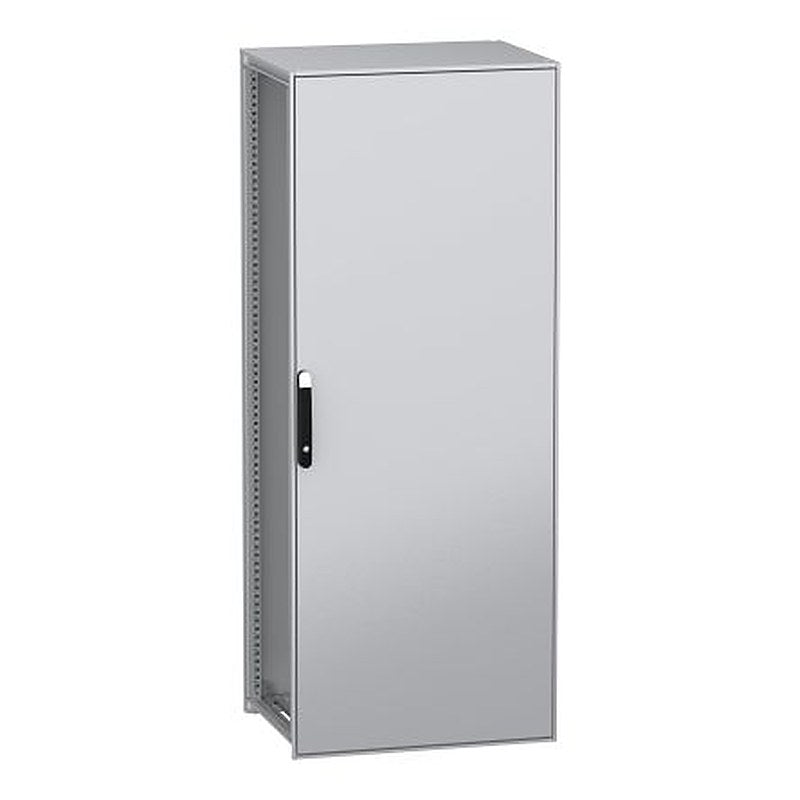 Schneider Electric PanelSeT SFN Series Galvanised Steel 1-Door Floor Standing Enclosure, Opaque Door, IP55 600 mm, 800