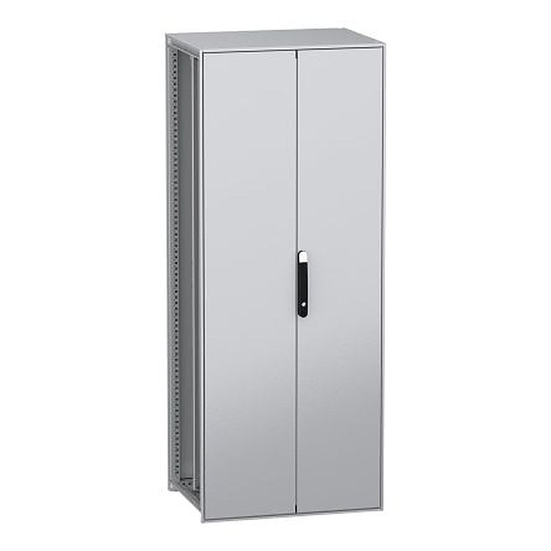 Schneider Electric PanelSeT SFN Series Galvanised Steel 2-Door Floor Standing Enclosure, Plain Door, IP55 600 mm, 800 mm