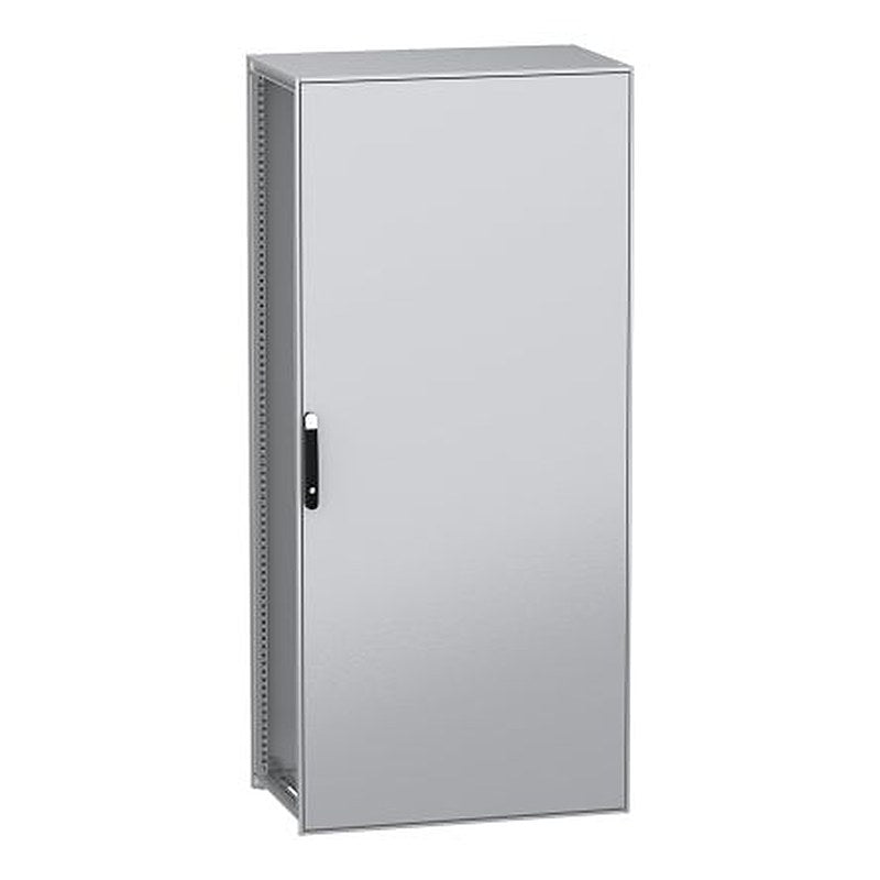 Schneider Electric PanelSeT SFN Series Galvanised Steel 1-Door Floor Standing Enclosure, Plain Door, IP55 600 mm, 1000