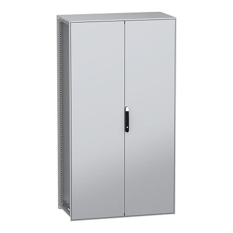 Schneider Electric PanelSeT SFN Series Galvanised Steel 2-Door Floor Standing Enclosure, Plain Door, IP55 600 mm, 1200